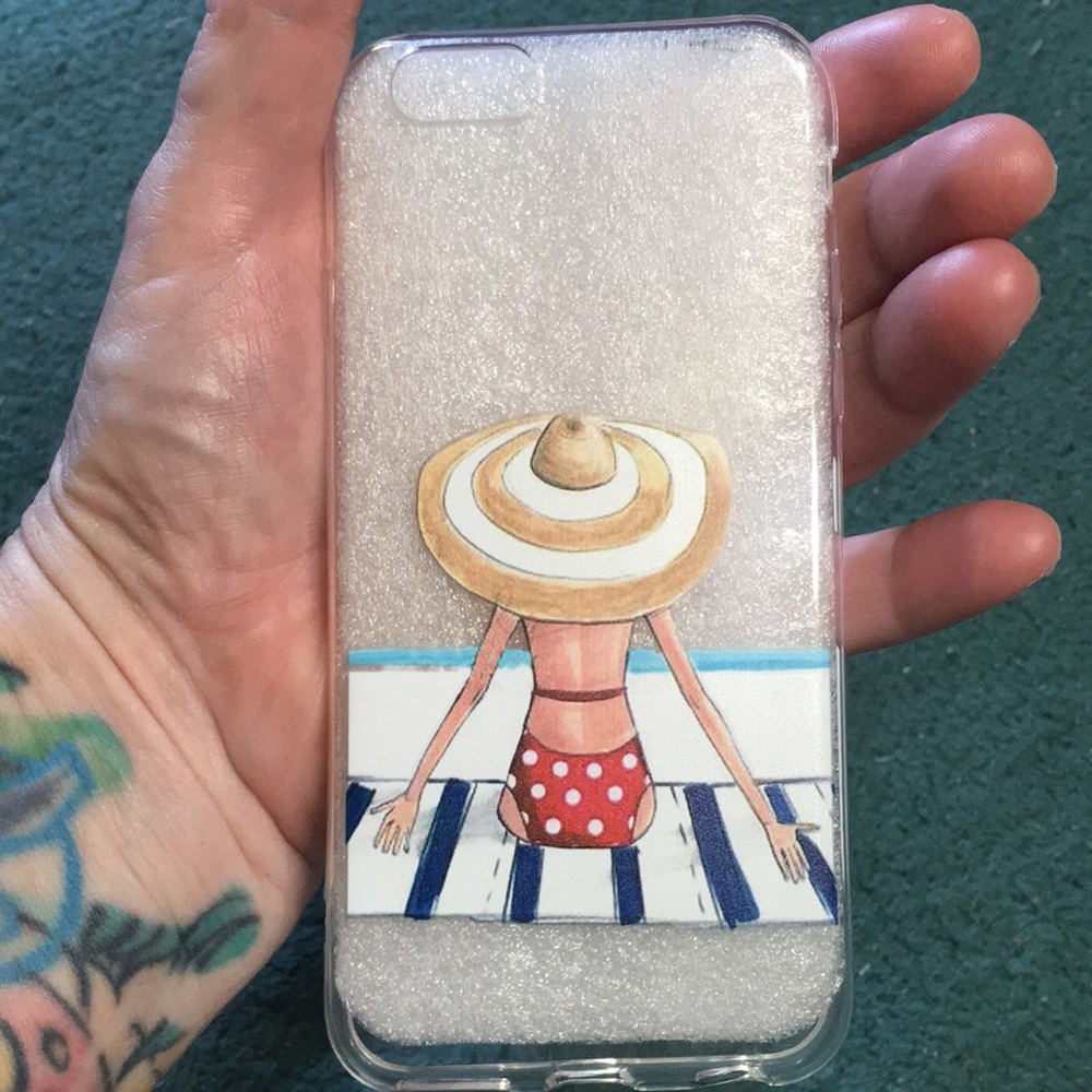 Beach Days girl iPhone 6s Phone case